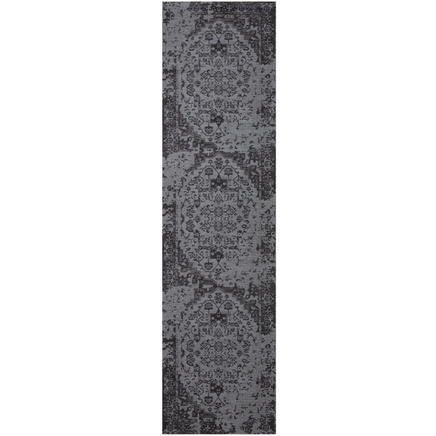 Machine Washable Flatweave Rug black colour