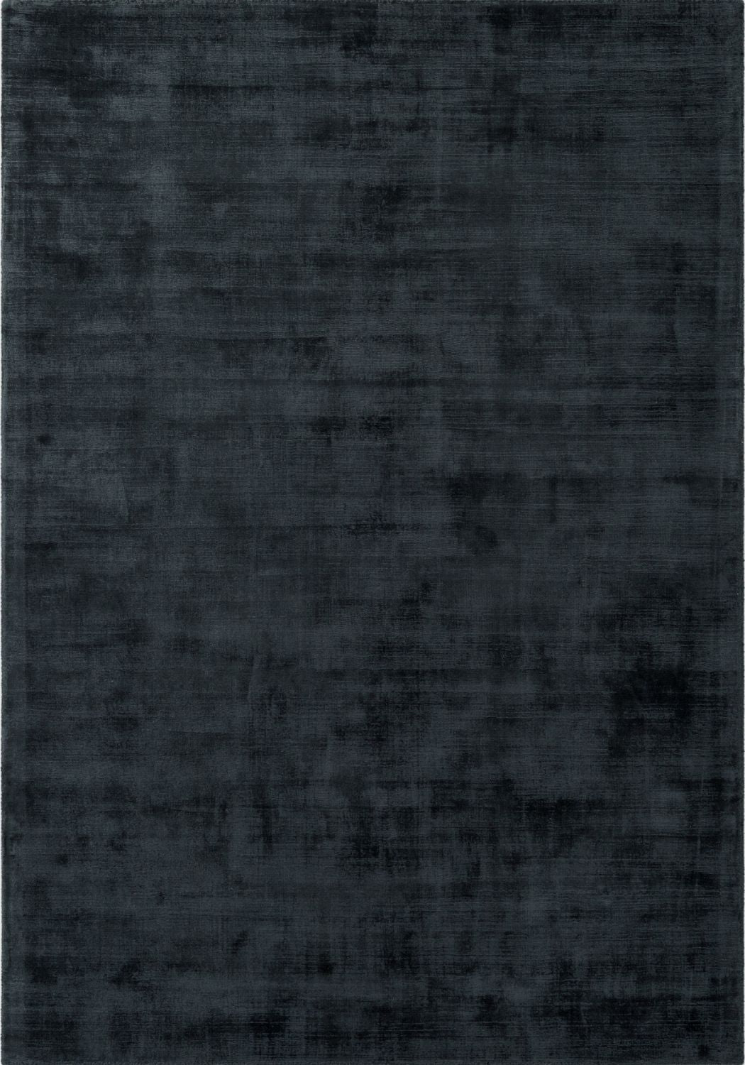 Vikosa Jane Viscose Rug Jane Black, dust resistant, plain design rug, easy care.