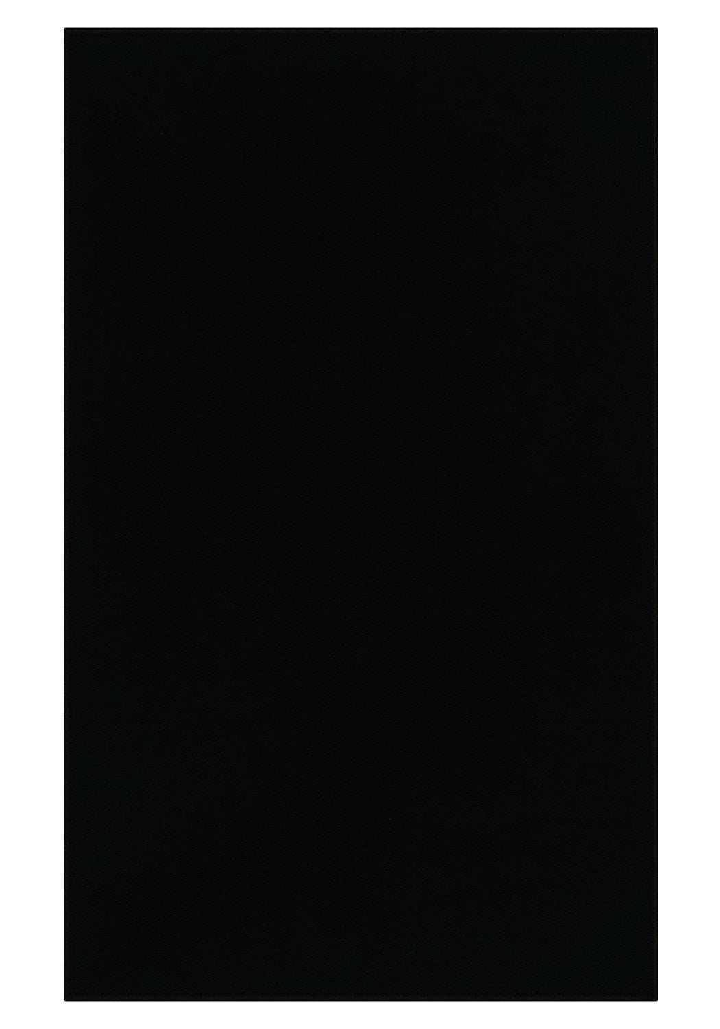 Washmellow black washable rug, top view of the full rectangle rug | The Rugs