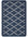 The Rugs Durable Washable Mats & Runners with Diamond Design