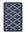 The Rugs Durable Washable Mats & Runners with Diamond Design
