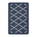 Washable Diamond Blue Mat and Runner