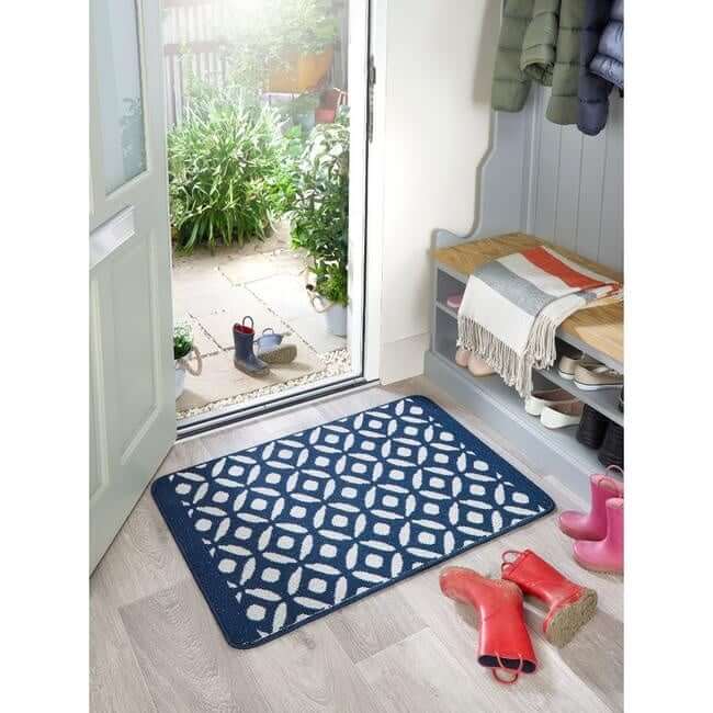 Geometric Design Washable Mat