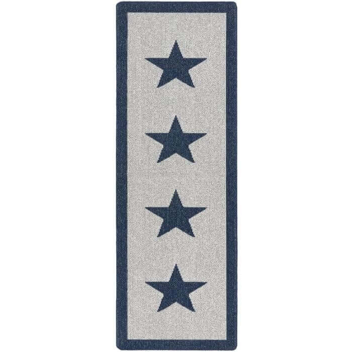 The Rugs Washable Star Design Mat & Runner | Durable Stylish