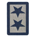 Star Blue Washable Mat or Runner