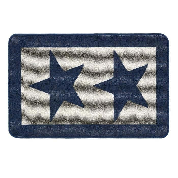 Washable Mat Geometric Star Design