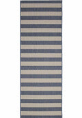 County Stripe Blue Rug – Indoor & Outdoor