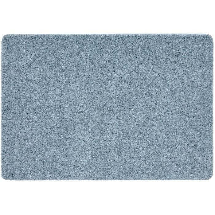 Washable Denim Blue Shaggy Rug