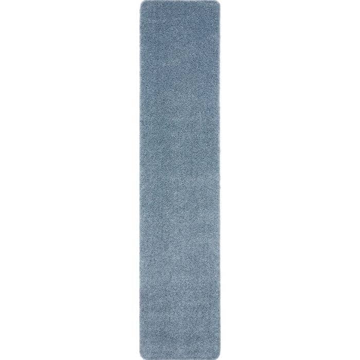 The Rugs Washable Denim Blue Shaggy Rug | Soft & Durable