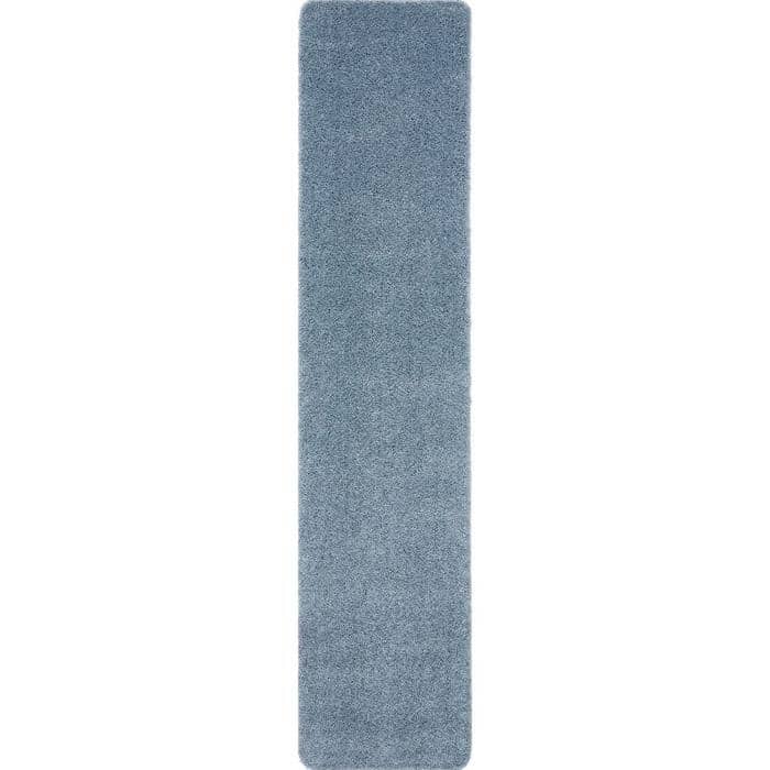 Washable Denim Blue Shaggy Rug