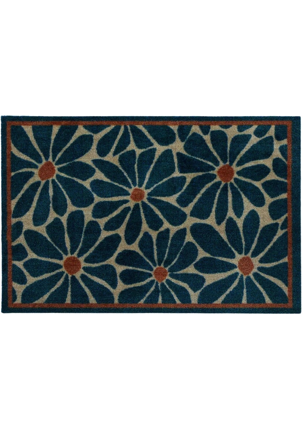 The Rugs Quality Washable Floral Indoor Mats | Durable