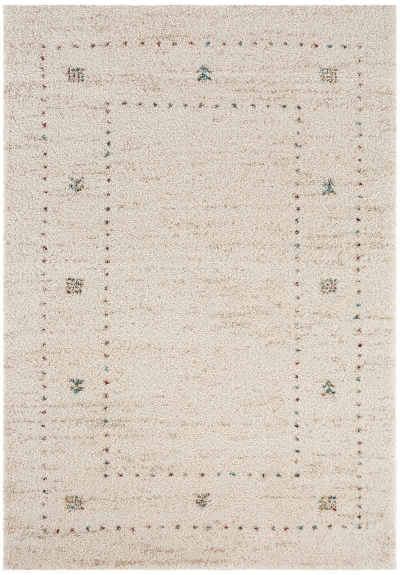 Deep-Pile Velour Rug Cream Colour
