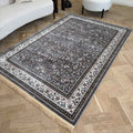 Bordered Vintage Grey Rug