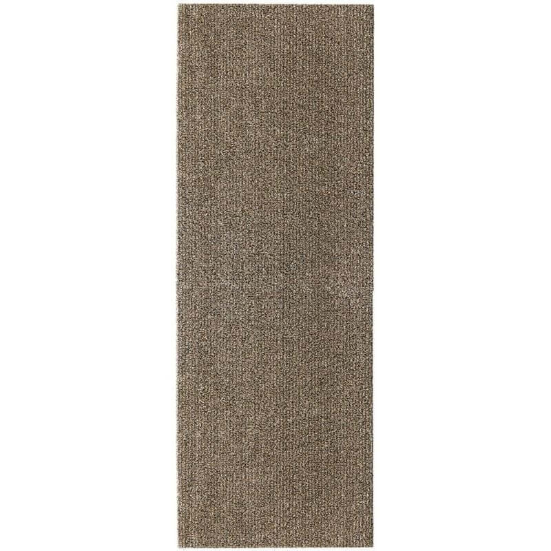 brown cotton plain washable mat