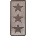 Star Brown Washable Mat or Runner
