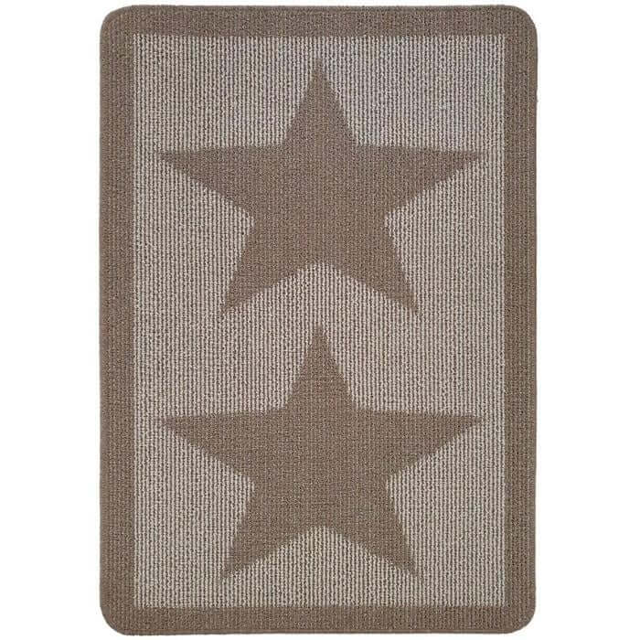 Washable Mat Geometric Star Design