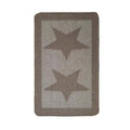Star Brown Washable Mat and Runner