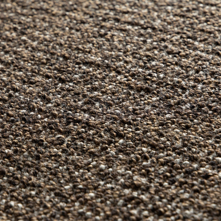 Dune Boucle brown textured rug, close-up of the 10mm pile | The Rugs