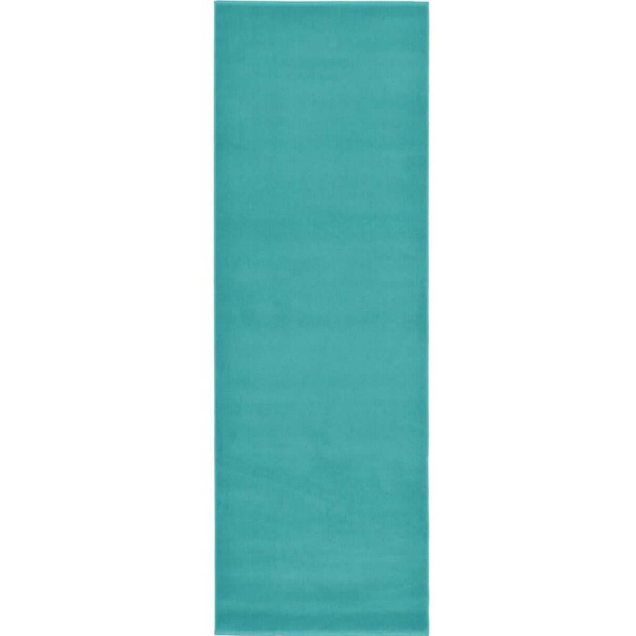 Solid Design Living Room Rug in Duck Egg Blue