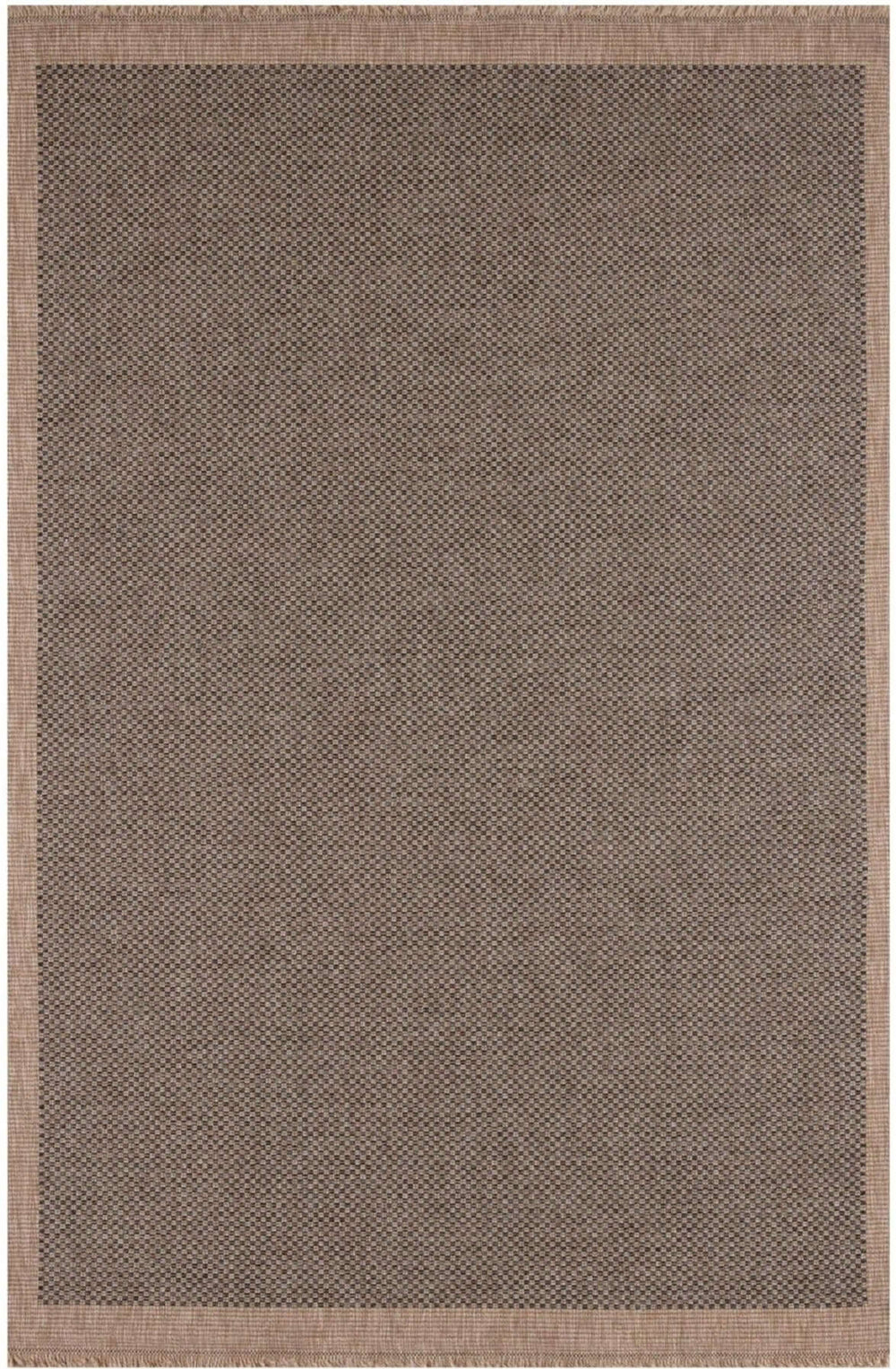 Jute-Look Dark Grey Outdoor Rug | Garden Collection