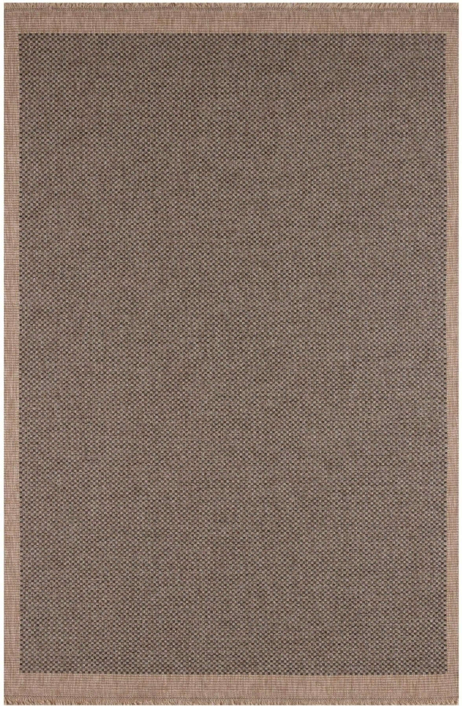 Jute-Look Dark Grey Outdoor Rug | Garden Collection