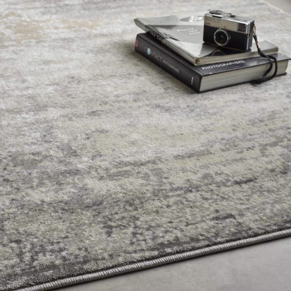 Poetic Grey Abstract Rug