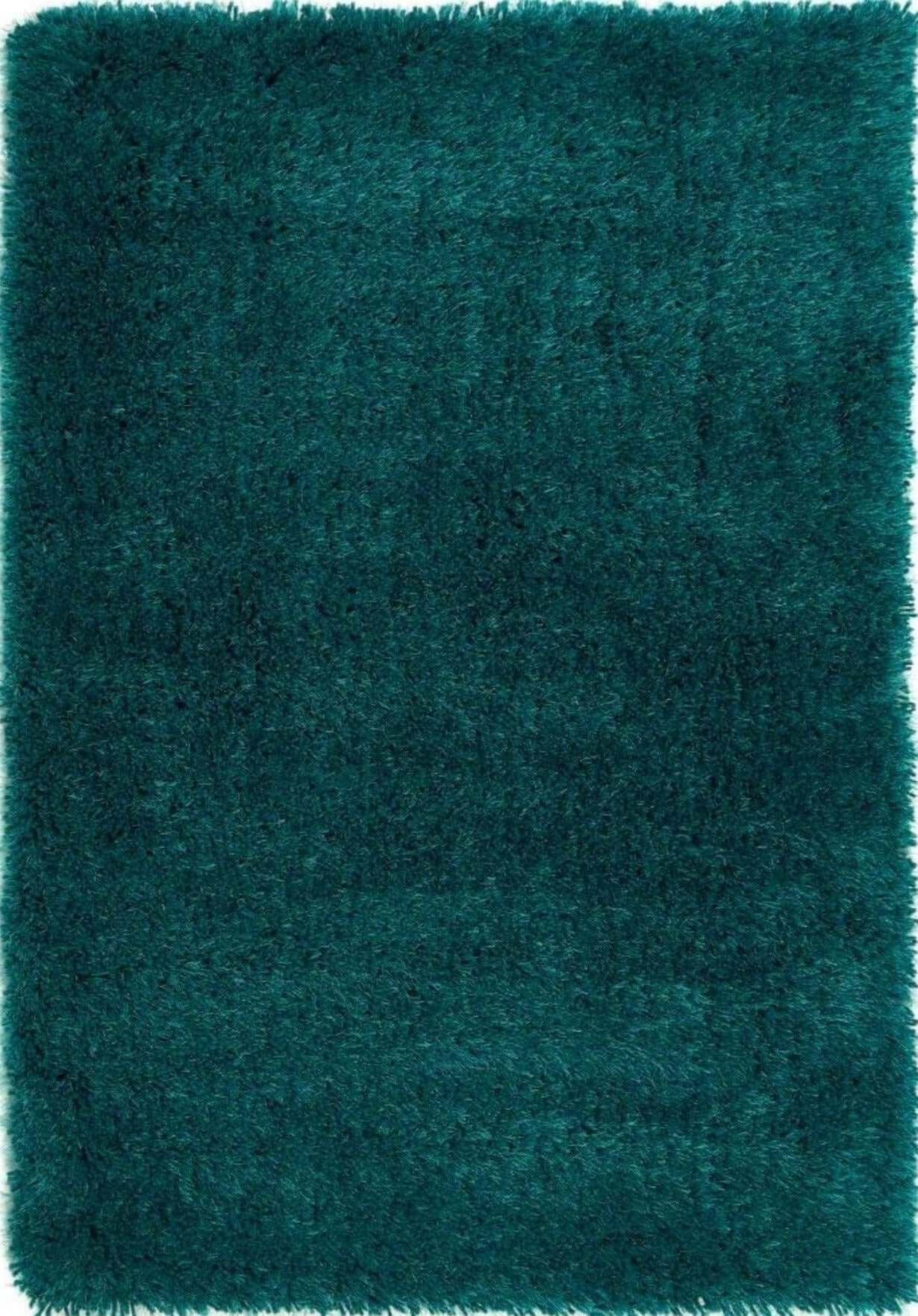 Plush Dark Teal Shaggy Rug | Modern Comfort | The Rugs