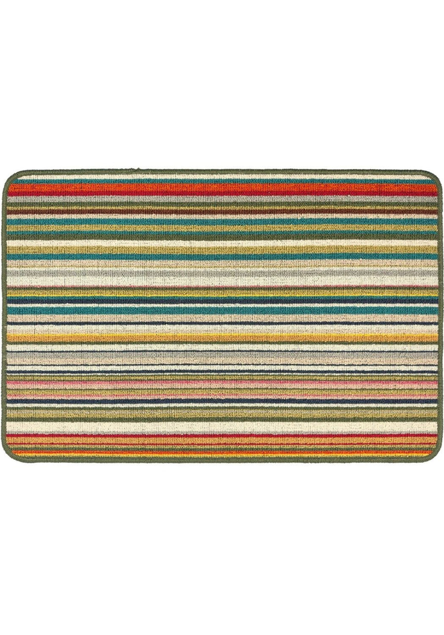 The Rugs Candy Multi Green Stylish Patterned Mat |Quality UK