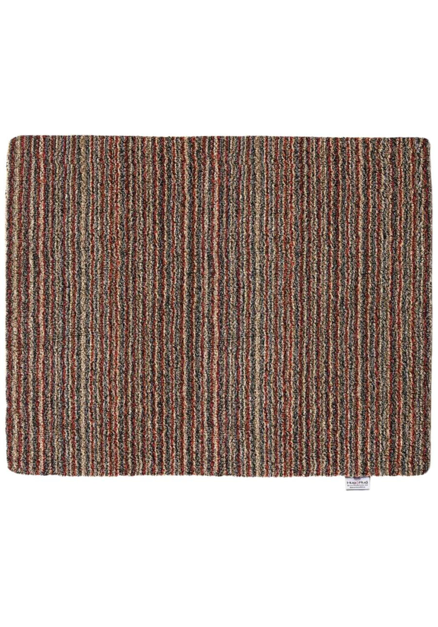 Eco-Friendly Candy Stripe Mat – Red & Brown