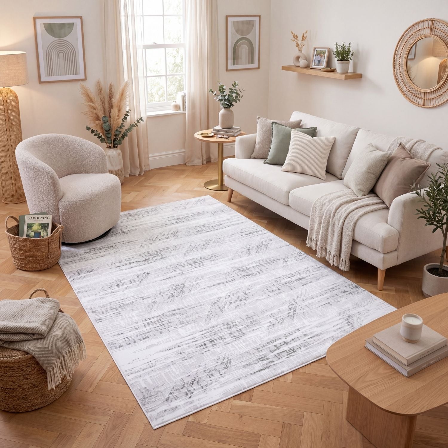 abstract design carmel green rug, non-shedding, anti-static, cozy home rug, durable and soft pile.