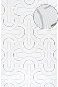Carmel White-Green Geometric Rug | 6070