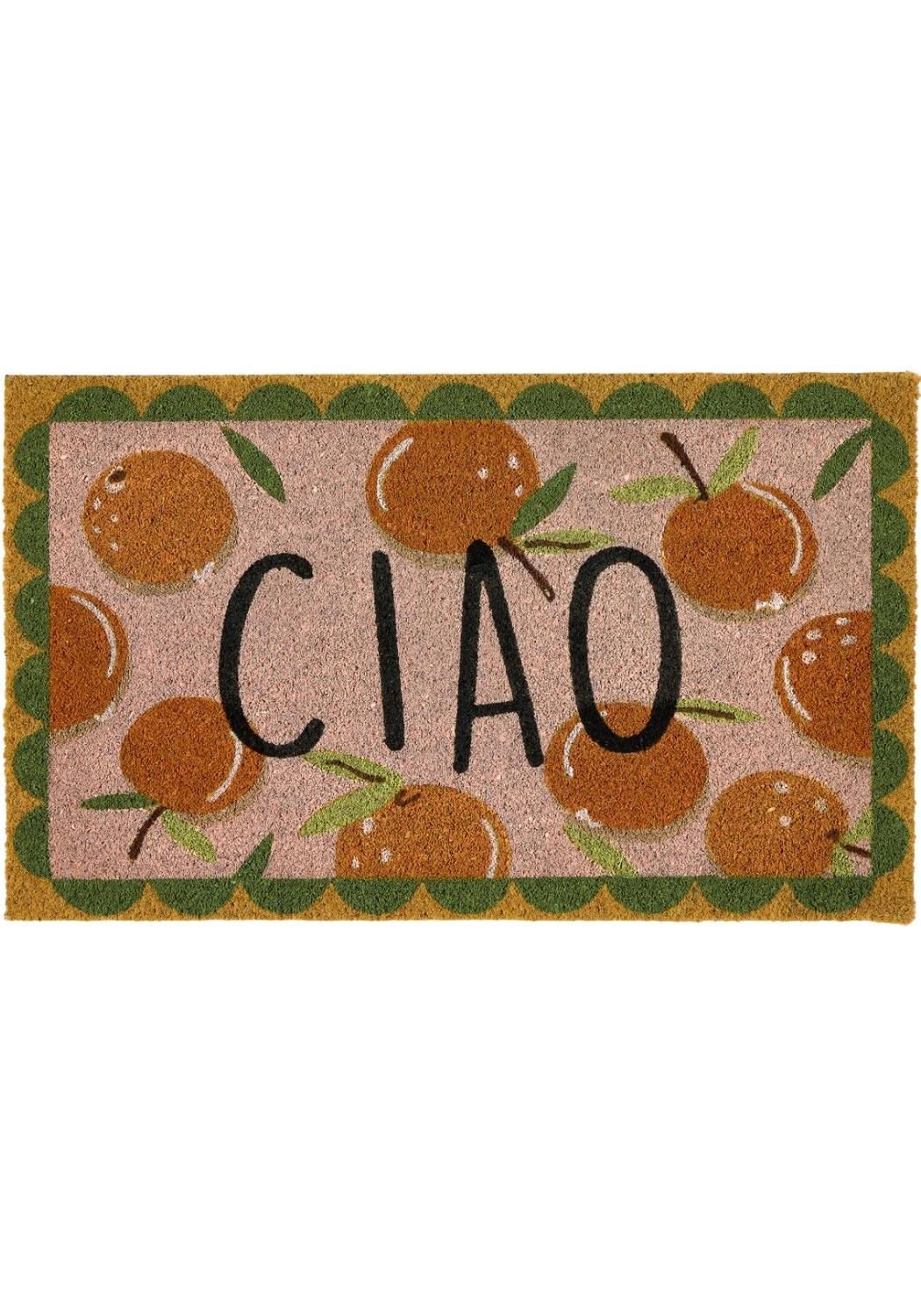 Colourful Natural Coir Doormat - 45x75 cm