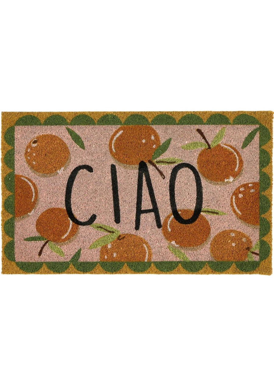 Colourful Natural Coir Doormat - 45x75 cm