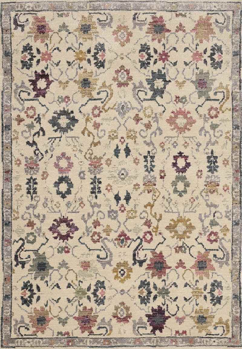 The Rugs Quality Traditional Floral Rug - Beige Elegance