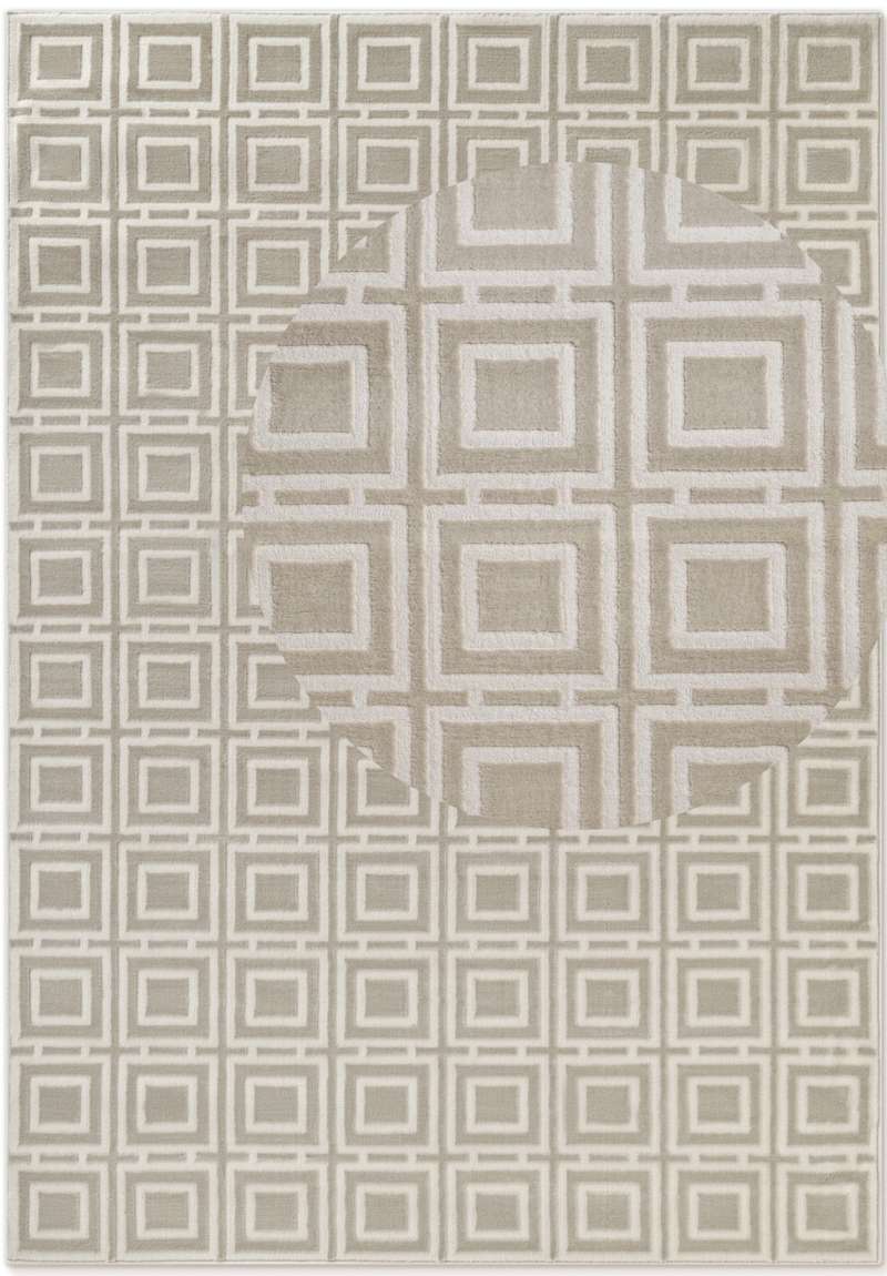 Perles Shortpile Howlite Rug – Modern Geometric
