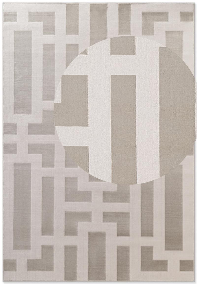 The Rugs Perles Cream Geometric Rug - Quality & Comfort