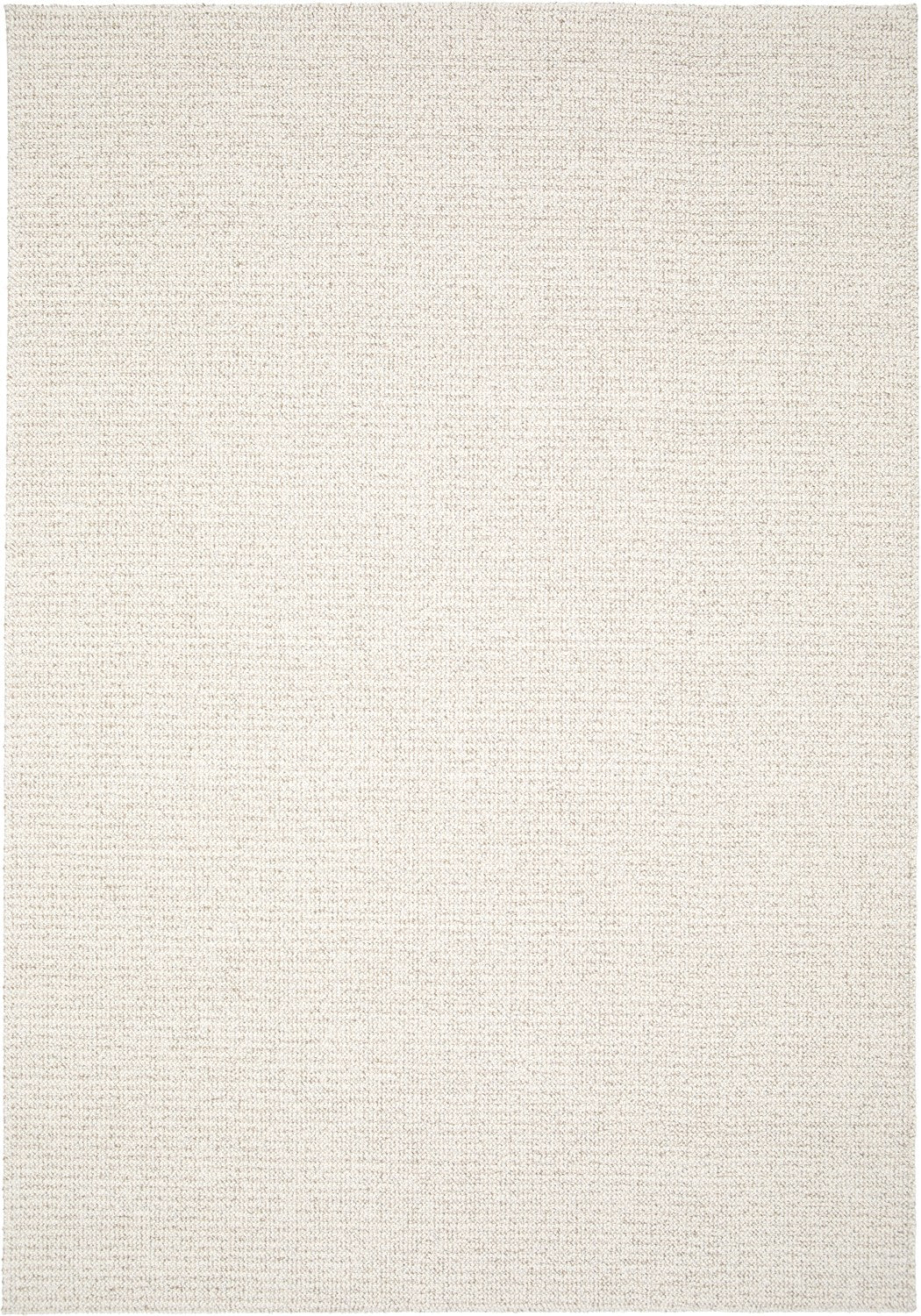 Dune Boucle cream textured rug, top view of the whole rug | The Rugs