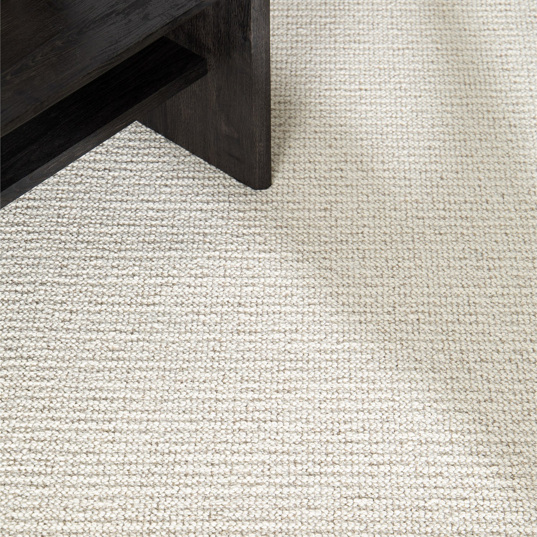 Dune Boucle cream textured rug, close-up of the knobbly texture | The Rugs