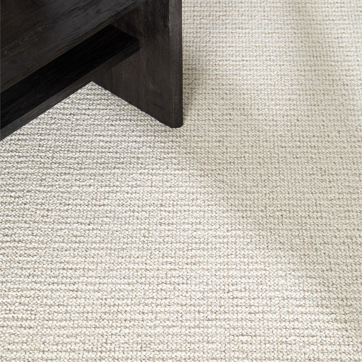 Dune Boucle cream textured rug, close-up of the knobbly texture | The Rugs
