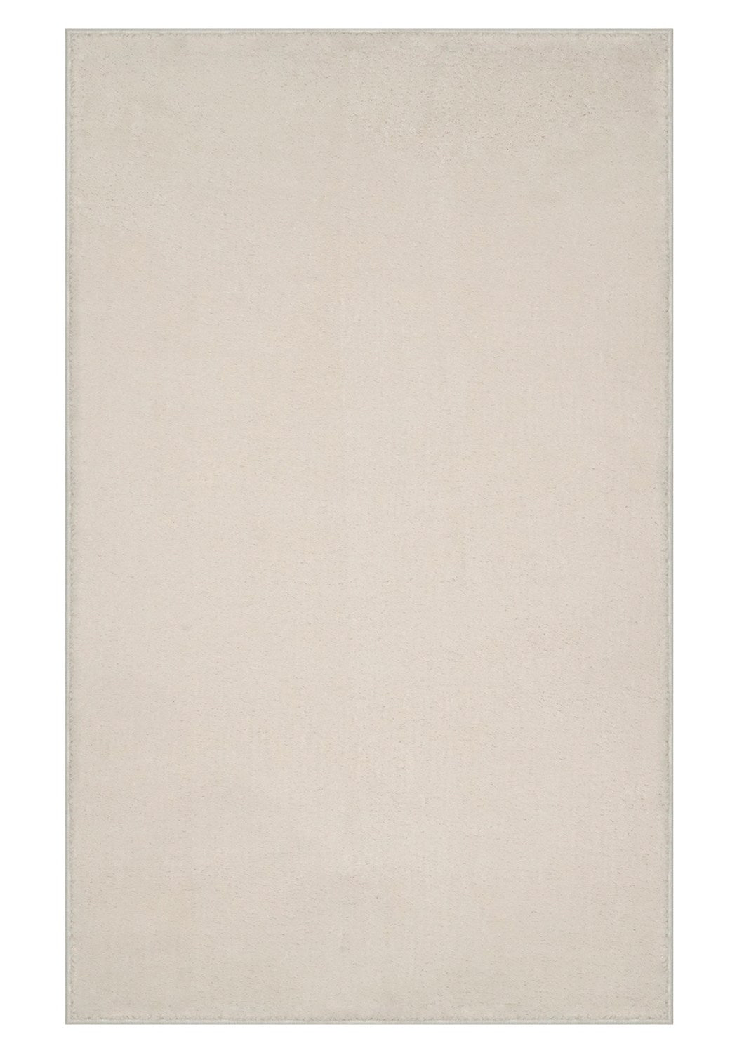 Washmellow cream washable rug, top view of the full rectangle rug | The Rugs