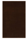 Washmellow dark brown washable rug, top view of the full rectangle rug | The Rugs