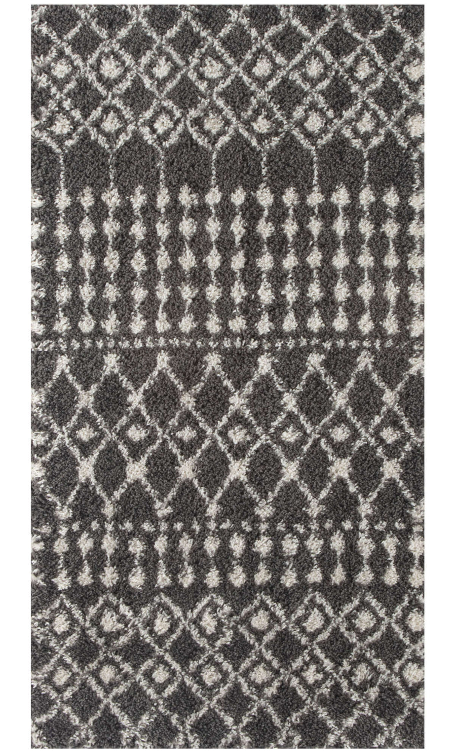 The Rugs Area Rug - Modern Luxury Shaggy Rug Moroccan Dark Grey