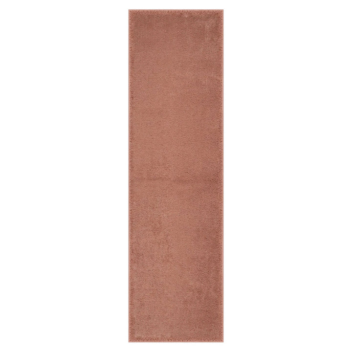 Washmellow dark pink washable runner, top view of the 80x280 runner | The Rugs