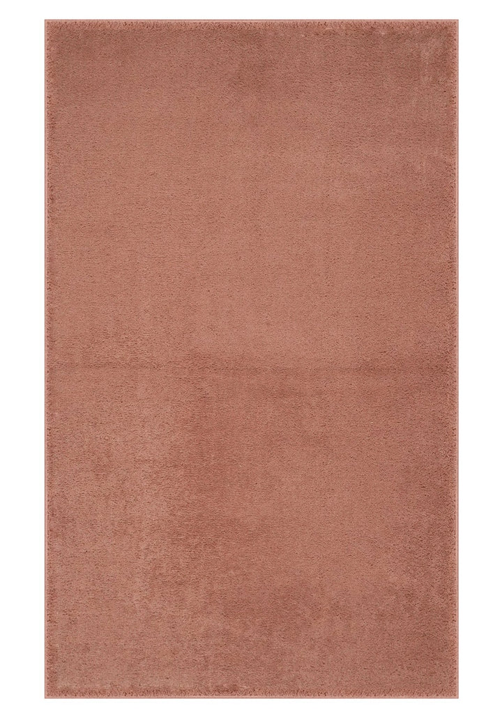 Washmellow dark pink washable rug, top view of the full rectangle rug | The Rugs