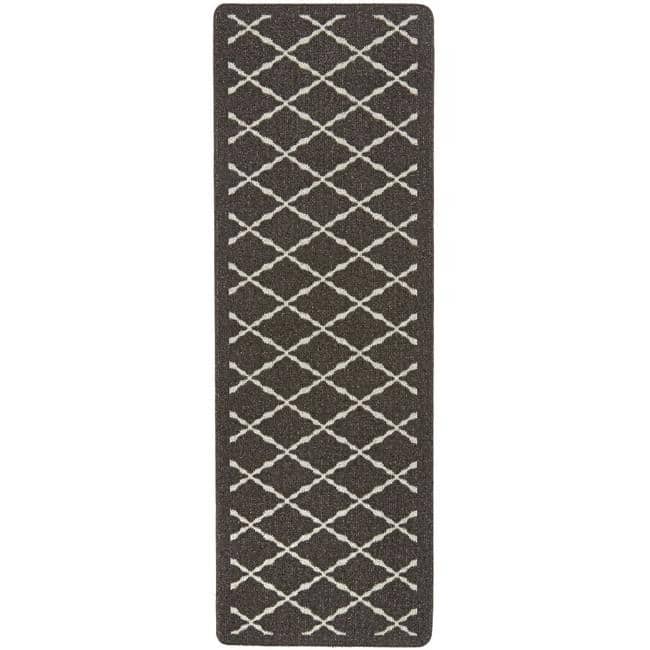The Rugs Durable Washable Mats & Runners with Diamond Design