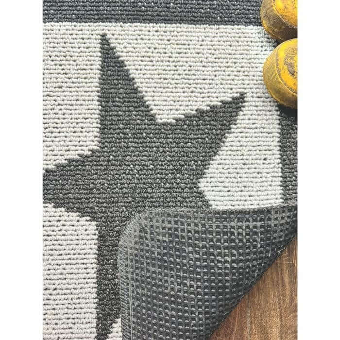 Washable Mat Geometric Star Design