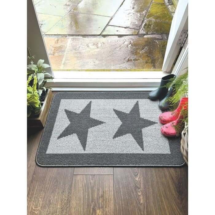 Washable Mat Geometric Star Design