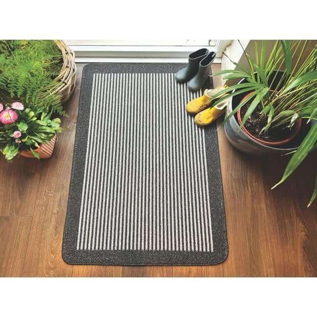 Striped Washable Mat