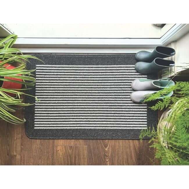 Striped Washable Mat