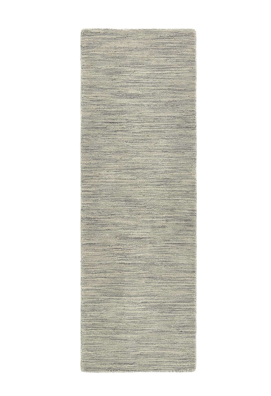 Fine Stripes Silver Grey Wool Rug | Sustainable Home Decor